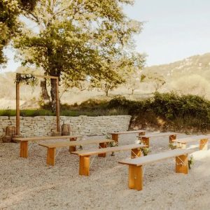 Banc de cérémonie en chêne