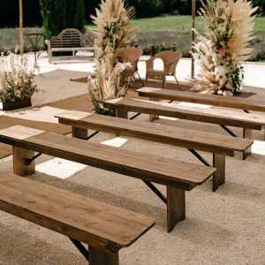 Banc de cérémonie en pin