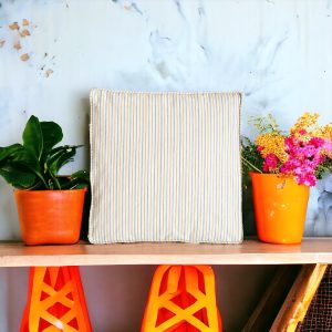 Coussins rayés Light Blue (lot x6)