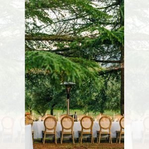 Parasol chauffant