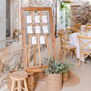 Support plan de table cadre grillage poule