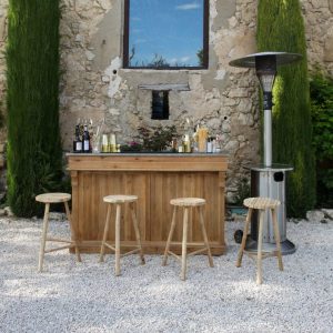 Tabouret bar bambou