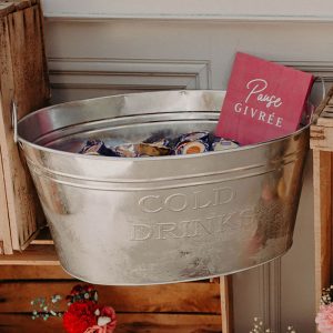 Bassine en zinc à l'unité